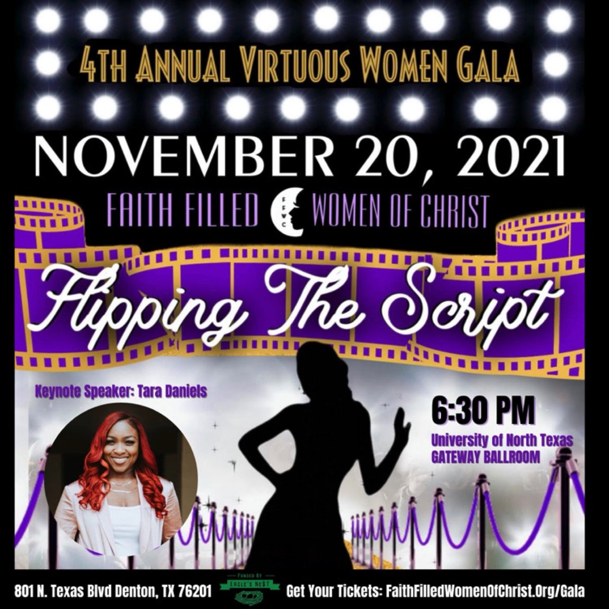 FFW_UNT's tweet photo. We would like to invite you to our 4th annual virtuous women’s gala on November 20th, 2021. 

This event is sponsored by EagleNest Funding and it’s free. Please RSVP with the link in the bio by Saturday November 13th, 2021.

Doors open at 6pm
Get your tickets NOW! https://t.co/GPx1taNWjI
