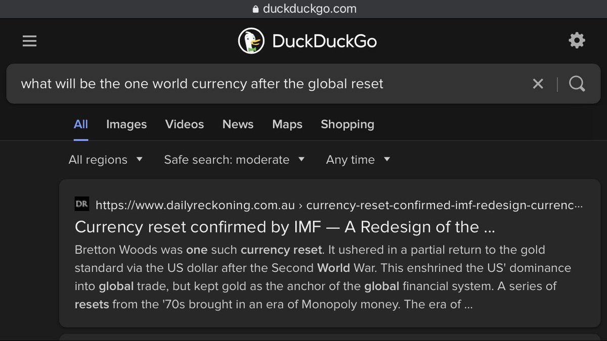 CryptoT23020106's tweet photo. @XRP_Productions Possible that Google manipulates search results— try DuckDuckGo with same search to see if you get same result here… https://t.co/TUuqbC6UKs