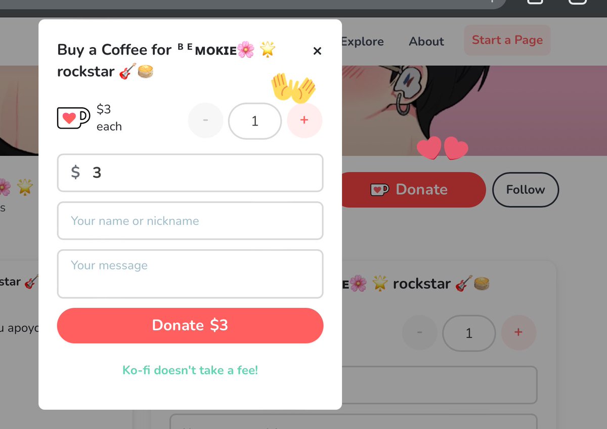 uyfil_M's tweet photo. @LoveyaNamjoon Hola, es muy simple, solo te haces la cuenta puedes, vincularla con alguna tarjeta o Paypal, luego solo entras a mi perfil y le das a donar ^^ cada kofi es de $3 y puedes dar cuántos quieras https://t.co/EdXwHr7h9L