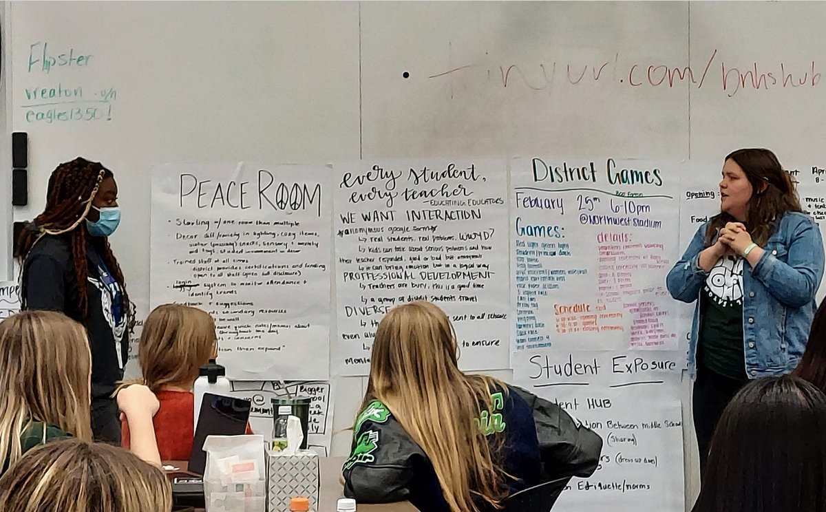 StucoEaton's tweet photo. The four NISD High School Student Councils sharing ideas on how to make @NorthwestISD the best in Texas! #nisdstuco https://t.co/Lr7h4o2y3f