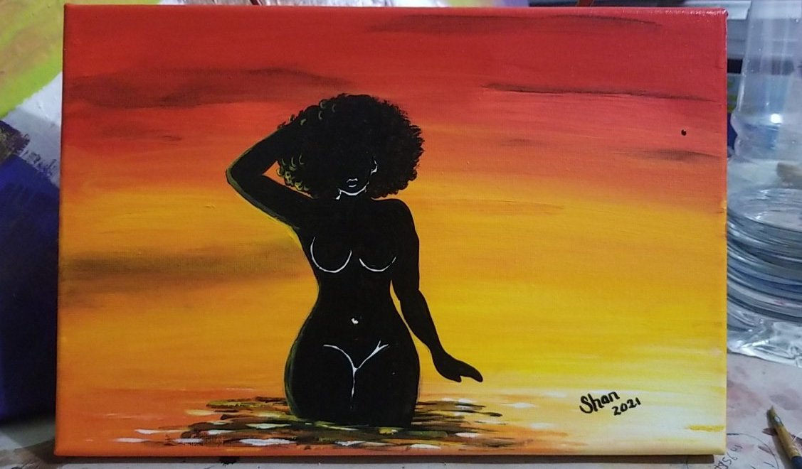 shamanda19's tweet photo. A small painting for you.
"Skinny dipping"
8"×12"
$4000jmd https://t.co/yFRybhYYA0