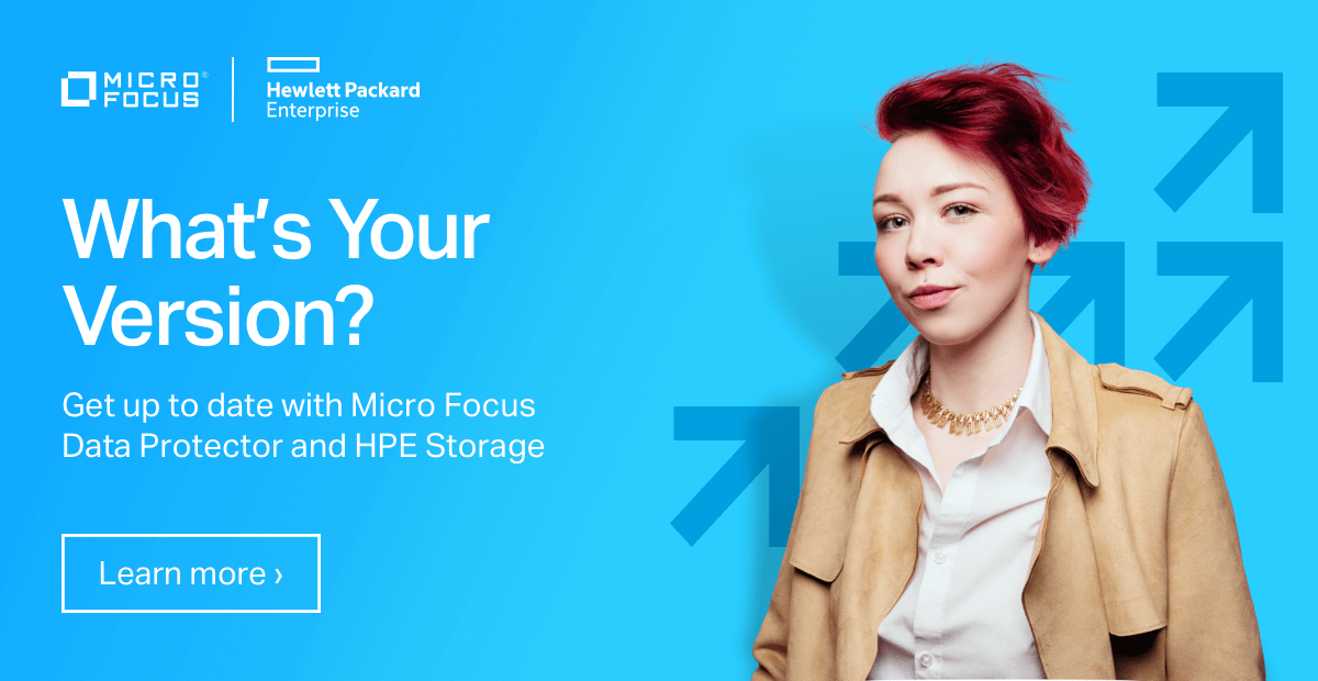 What’s your version? NOW is the right time to upgrade to <a href="/MicroFocusSW/">MicroFocusSW</a>  #DataProtector Premium or Express. Visit our #DataProtector page and learn more about our upcoming webcast and new Lookbook. bit.ly/30n7E0c