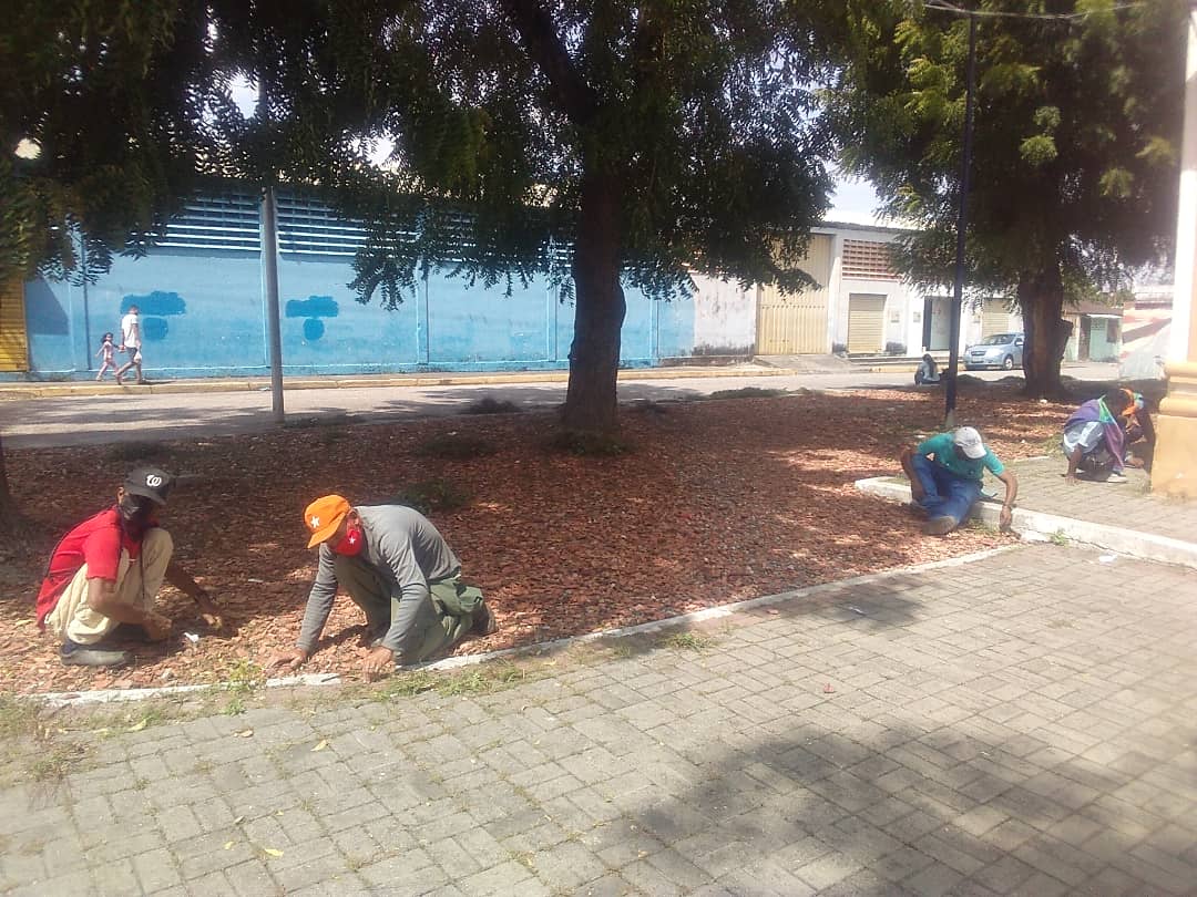 #3Nov | La Alcaldesa Mirna Vies continúa los trabajos de Limpieza, Desmalezamiento y Mantenimiento del Parque Ezequiel Bujanda, Parroquia Cabudare, a través de IMFRAVIHPAL. #JuntosYJuntasEsMásSencillo