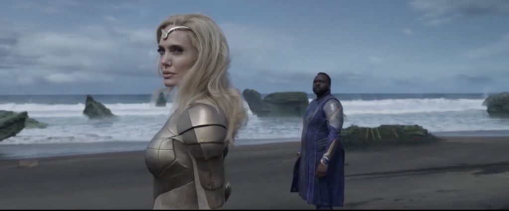 DinaBocskai's tweet photo. “The Avengers have Thor, Spider-Man, but we have #Thena.” ⚜️⚔️⚜️ #Eternals @TheEternals movie by @Marvel @MarvelStudios coming on THIS FRIDAY!!! I’m soooo exciting!!!! https://t.co/6oH4fP78HB