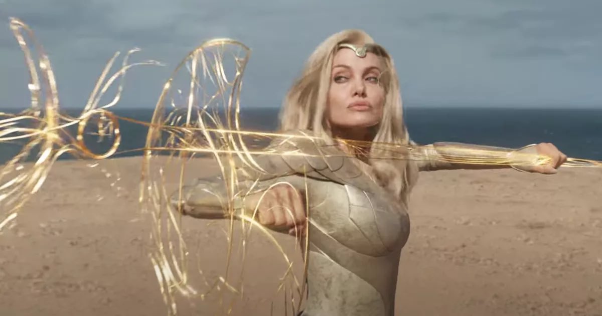 DinaBocskai's tweet photo. “The Avengers have Thor, Spider-Man, but we have #Thena.” ⚜️⚔️⚜️ #Eternals @TheEternals movie by @Marvel @MarvelStudios coming on THIS FRIDAY!!! I’m soooo exciting!!!! https://t.co/6oH4fP78HB