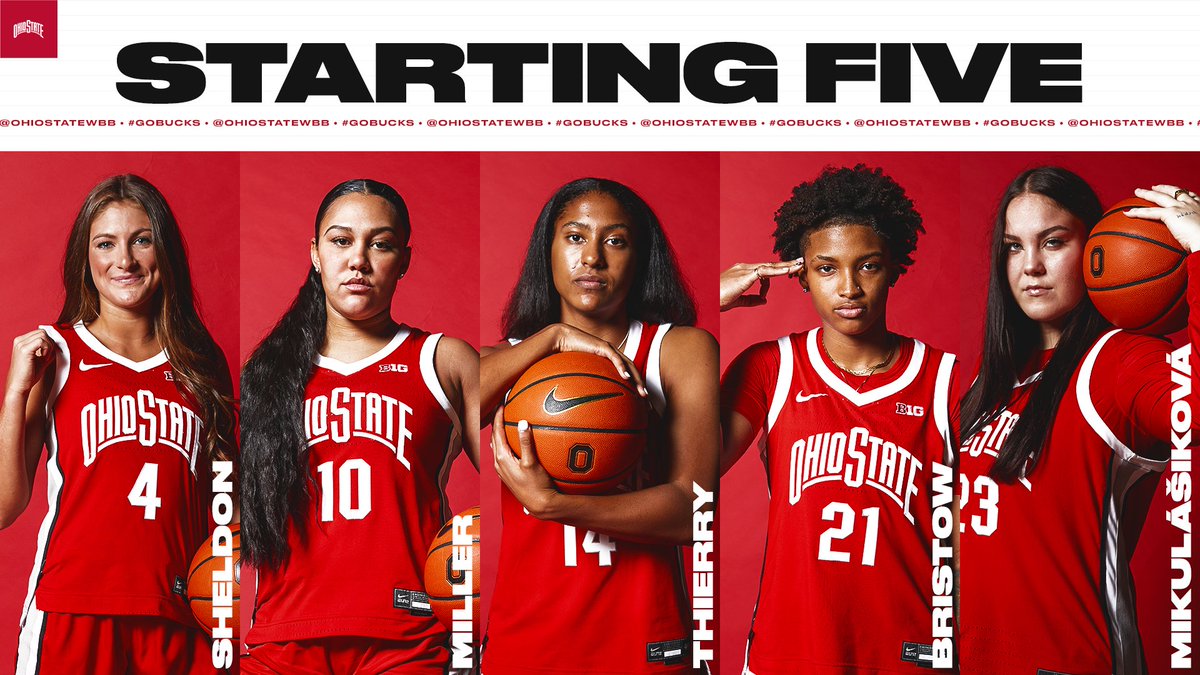 Here's your starting 5⃣ for tonight's exhibition matchup against Slippery Rock!

#GoBucks