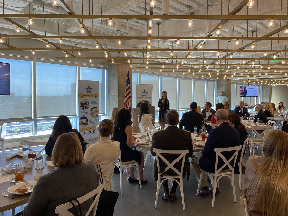 PamelaEvette's tweet photo. Healthy employees make a healthy business, and healthy businesses make a healthy state. It was great coming together with @CHBChallenge and other health partners for their seminar where we talked about prioritizing health and well-being of women at work. https://t.co/QirMfKiBtI