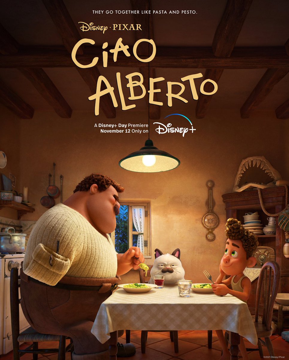 GeekZoneGZ's tweet photo. 🌊 ¡Póster oficial de 'CIAO ALBERTO', el corto del universo de 'PIXAR's LUCA'!

12 de Noviembre en Disney Plus. https://t.co/p83bDF9m1i