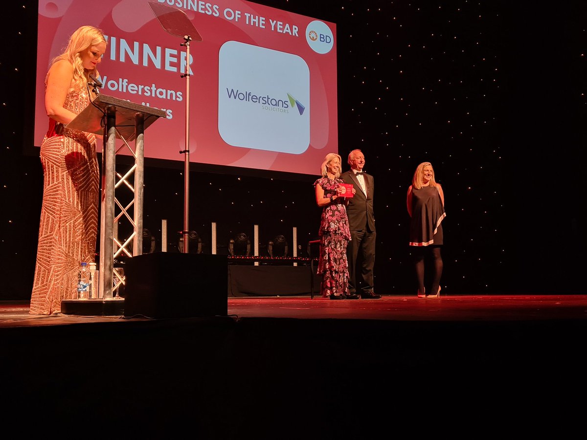 Large Business of the Year sponsored by <a href="/BDandCo/">BD</a> goes to Wolferstans Solicitors <a href="/Wolferstans/">Wolferstans Solicitors</a>! #PlymouthLiveBusinessAwards