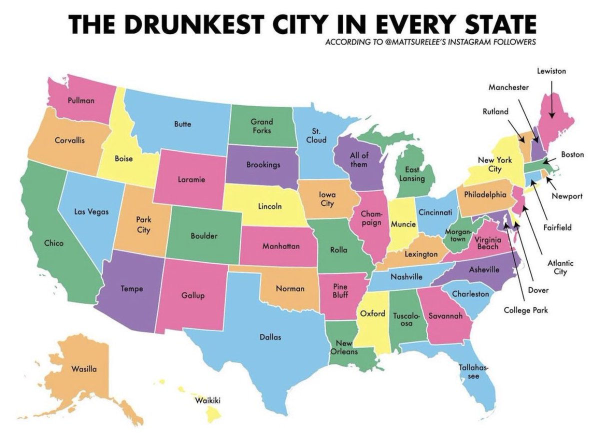 mweinbach's tweet photo. My town made it as drunkest city in CT. I’m proud. https://t.co/M5dIOEToTP