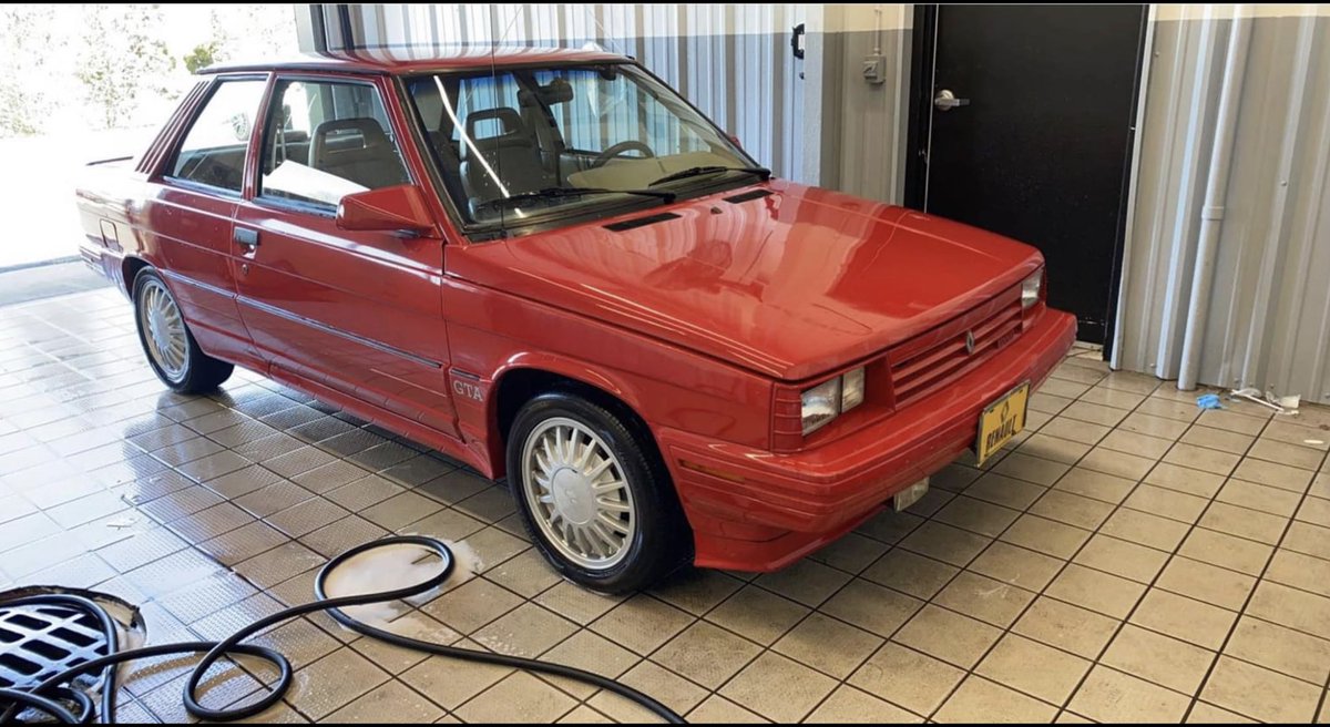 freepieanchips's tweet photo. This gorgeous β87 Renault GTA is another contender. Only 5,500 coupes and 1,100 convertibles were built before Renault sold AMC - who built it - was sold to Chrysler. #renault #renaultclassics #renaultgta #carcollector #collectorcar @classicretromod @oldrenault @renault_france https://t.co/BptlY0GPNE