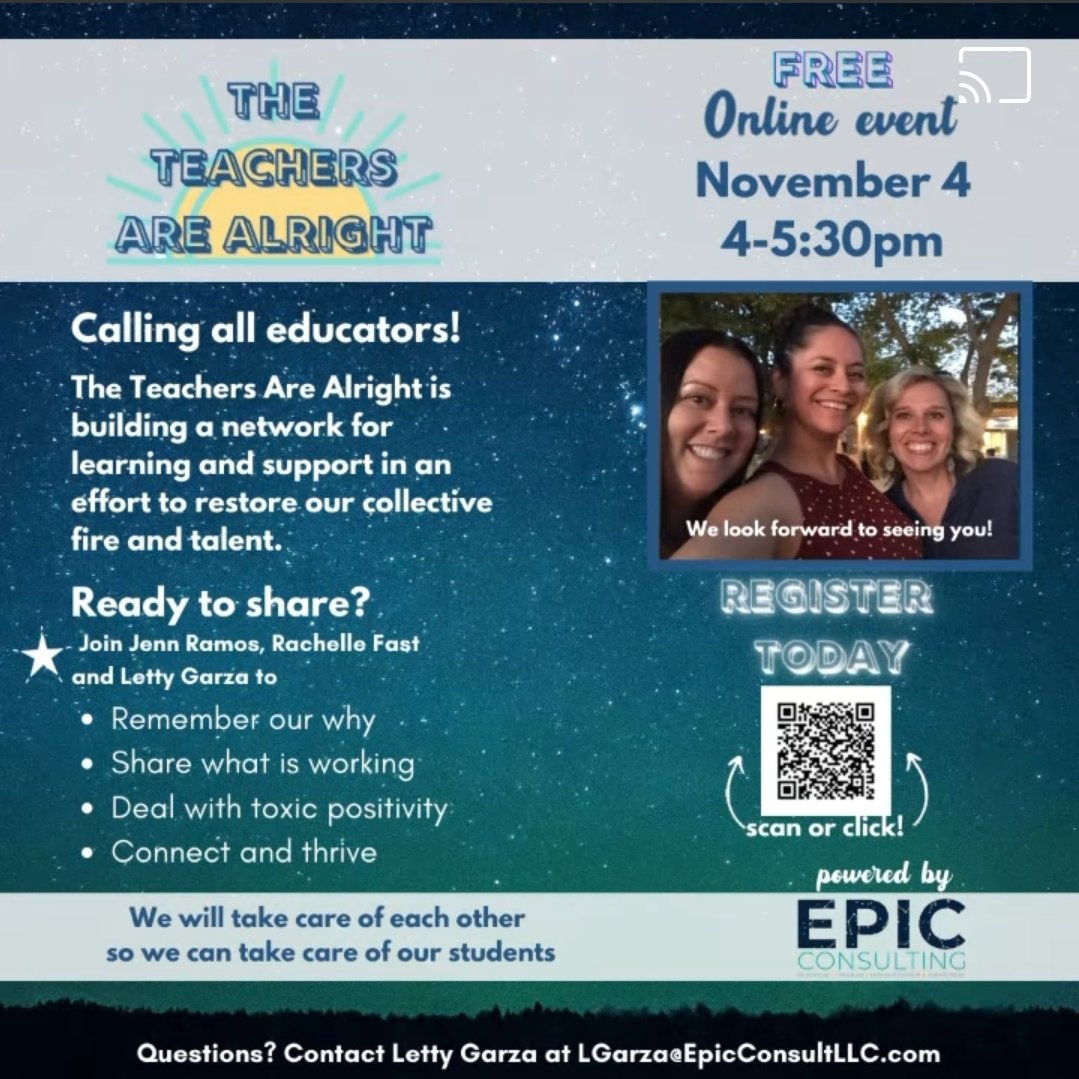 Great opportunity for educators 👇 <a href="/thisepicconsult/">EPIC Consulting</a>