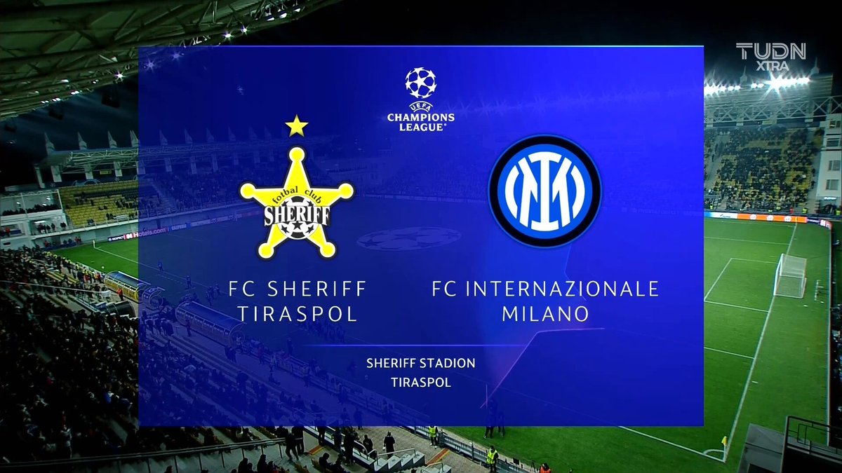 Full match: Sheriff vs Inter Milan