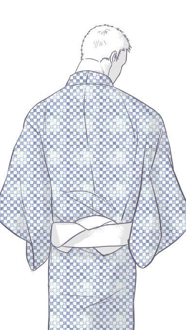 着物の背中ライン練習 