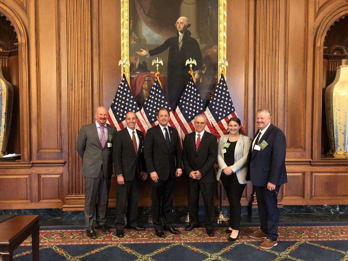 CKYAgCredit's tweet photo. Central Kentucky Ag Credit Board Chairman, Alvin Lyons and President and CEO, Jim Caldwell met with @RepAndyBarr this afternoon to share the @farmcredit story and discuss issues affecting Kentucky farmers. #FarmCreditFlyIn https://t.co/2A1zQx0Ihz