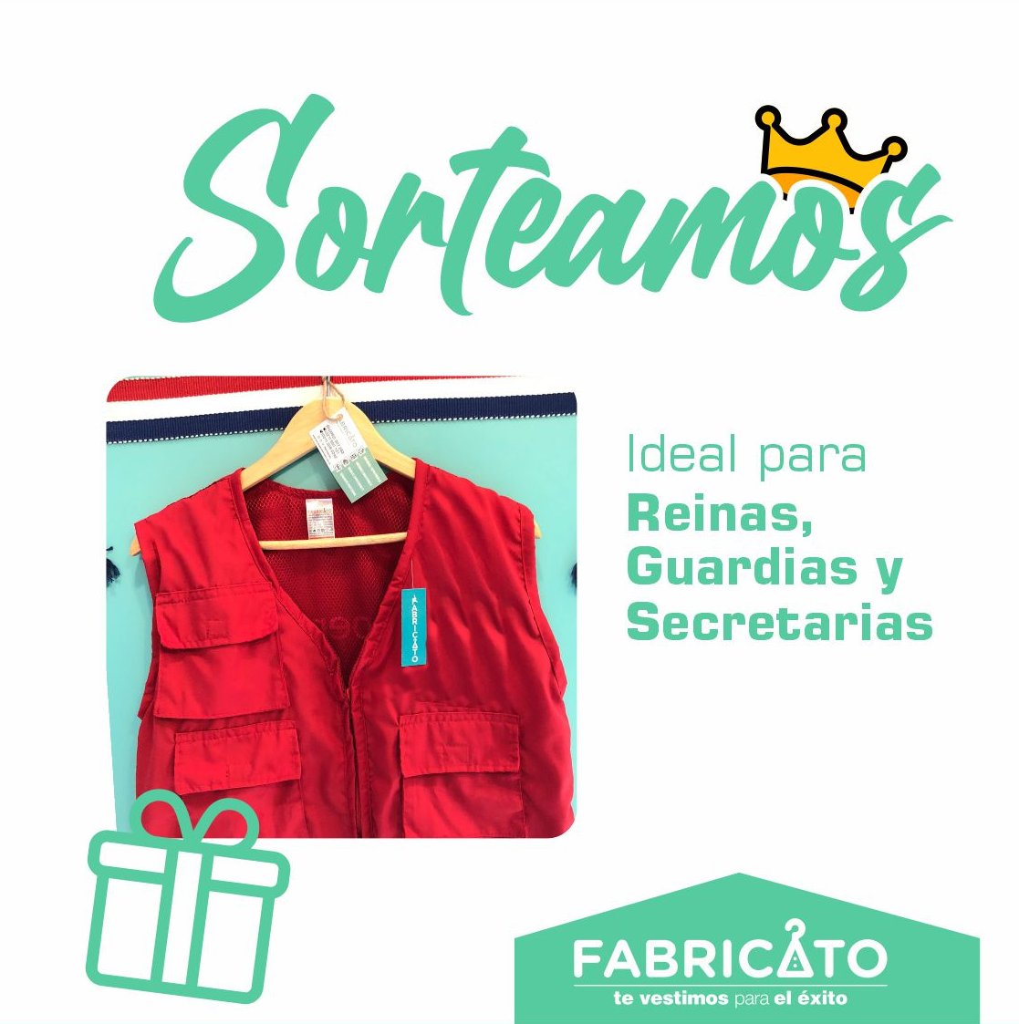 Sorteamos un chaleco como el de la Reina 👑
Menciona a <a href="/fabricatopy/">Grupo Fabricato Uniformes ® 👕👑</a> y dale RT