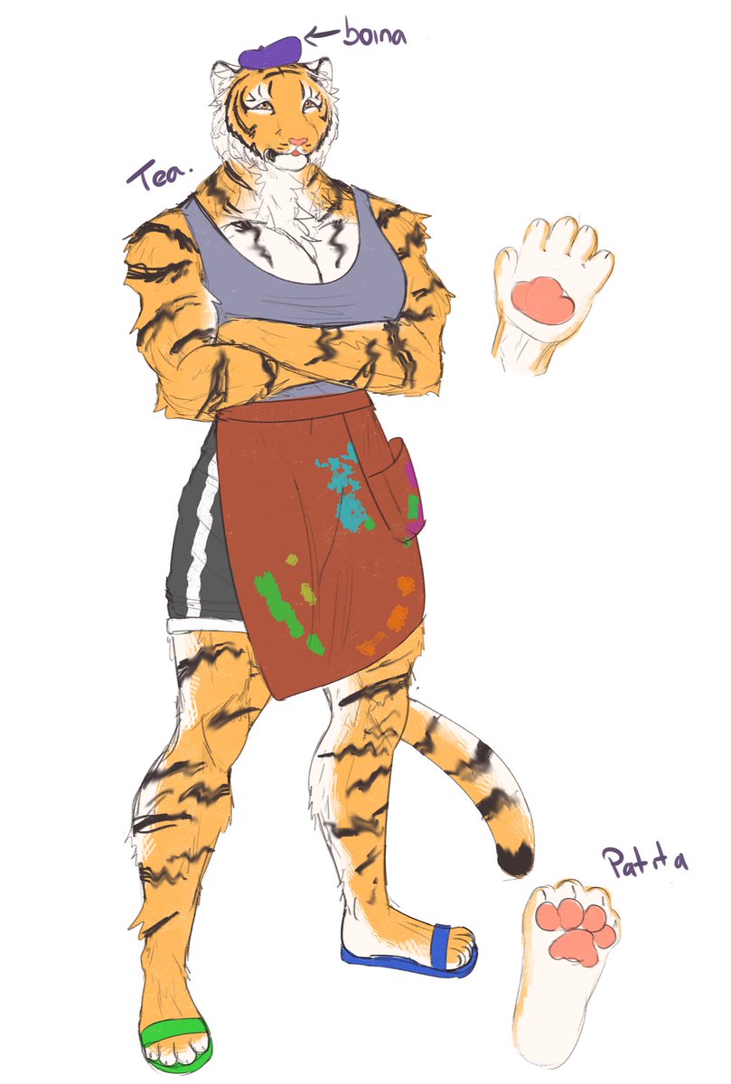 ISAC_Comm's tweet photo. Conoce a Isac y Marina, personajes que nos estarán acompañando por esta travesía~ 

Isac, un tigre que le encanta pintar, y Marina, una niña que ama el arte. 

🐯🐱

#ISAC https://t.co/9ncllWVn3t