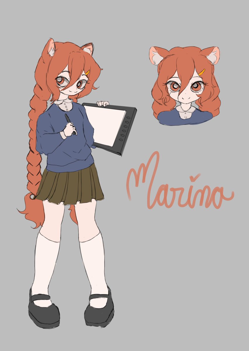 ISAC_Comm's tweet photo. Conoce a Isac y Marina, personajes que nos estarán acompañando por esta travesía~ 

Isac, un tigre que le encanta pintar, y Marina, una niña que ama el arte. 

🐯🐱

#ISAC https://t.co/9ncllWVn3t