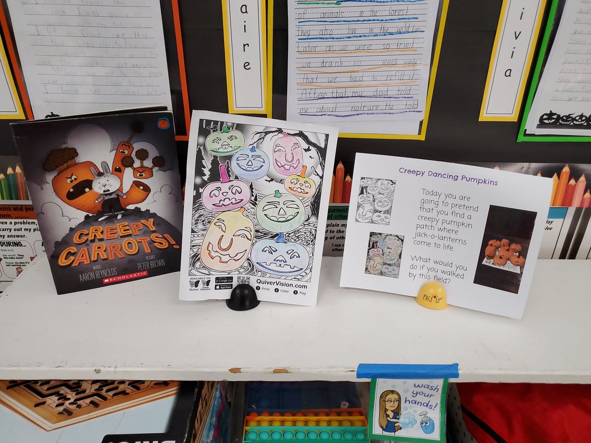Creativity in my Ss writing using literature and <a href="/quivervision/">QuiverVision</a> as inspiration <a href="/AmandaFoxSTEM/">Amanda Fox ✈️Cincy✈️Vegas ✈️ Palo Alto ✈️ATL</a> #AugmentedReality