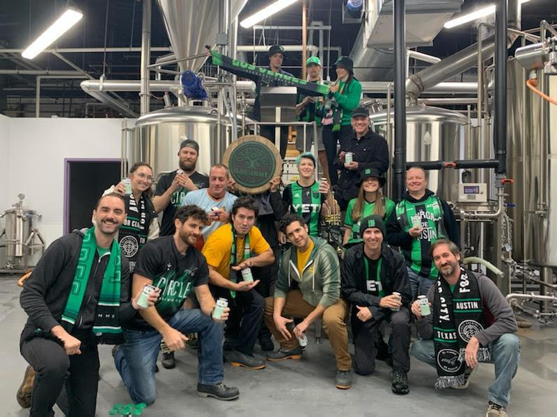 Circle Brewing Co. (@circlebrew) on Twitter photo The minds behind the collaborative brew, Ultra Legend!  Circle Brewing and Hopsquad Brewing have joined forces to brew this up for you - the Austin FC fans who made our breweries your pre-game home!   #AustinFC #HopsquadBrewing #AustinFans #verde #Listos The minds behind the collaborative brew, Ultra Legend!  Circle Brewing and Hopsquad Brewing have joined forces to brew this up for you - the Austin FC fans who made our breweries your pre-game home!   #AustinFC #HopsquadBrewing #AustinFans #verde #Listos