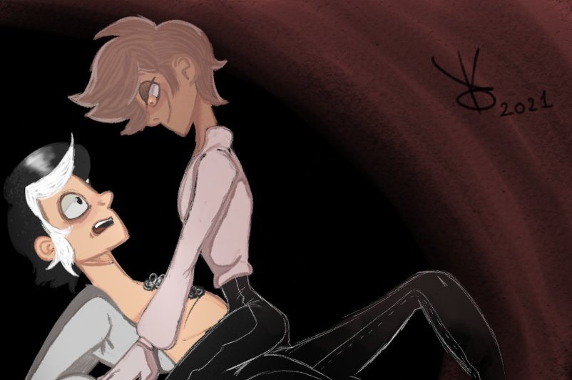Stupid_Boy_1827's tweet photo. Here is the drawing without effects for those who want to see it in more detail ^^🌈 https://t.co/2TROlaZZmg