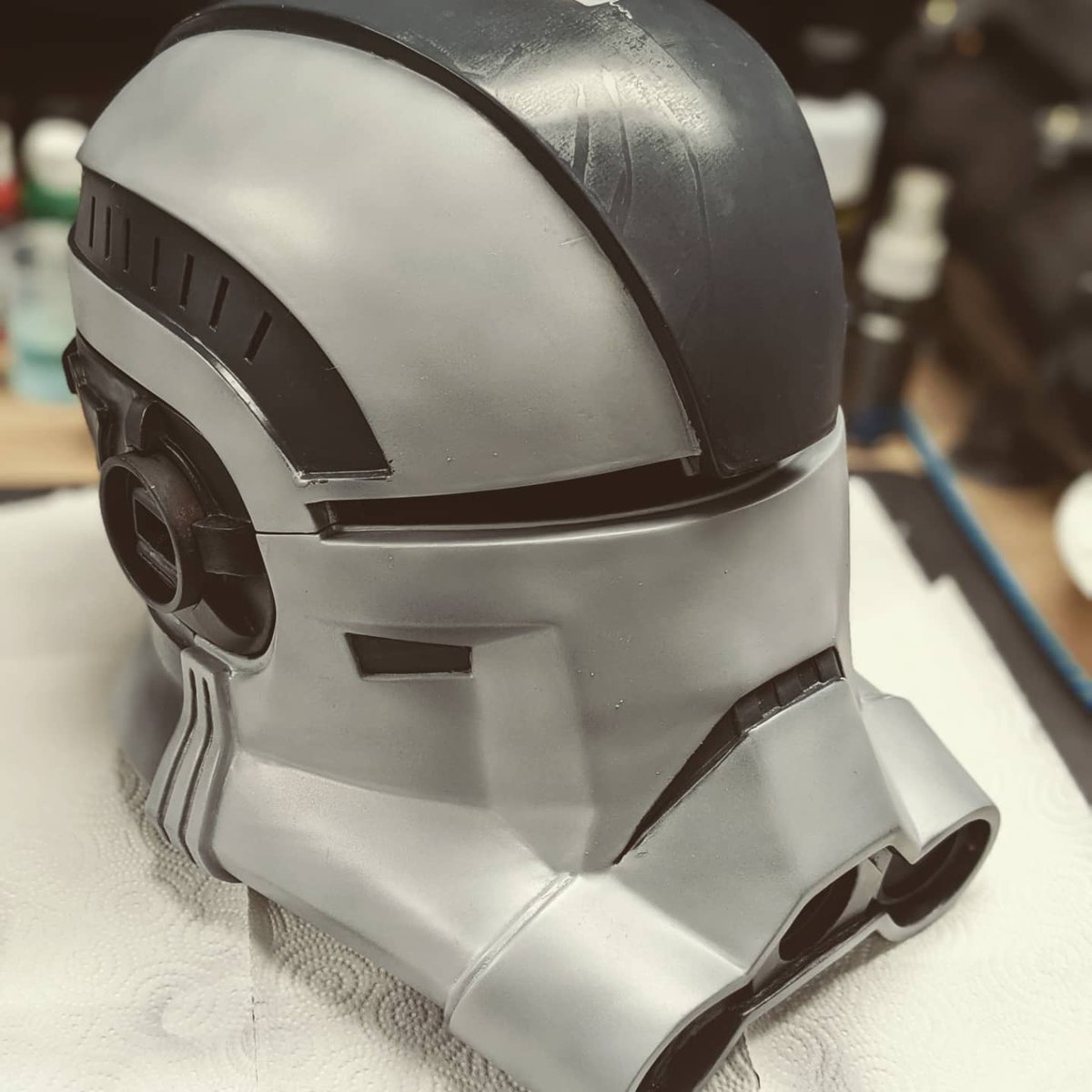 MantaCreations's tweet photo. Getting those base colors right for the #StarWars #3dprinted Echo from The #badbatch  Almost time to start weathering and 3D printing the greebles for finishing touches. https://t.co/5DkKlFLx96