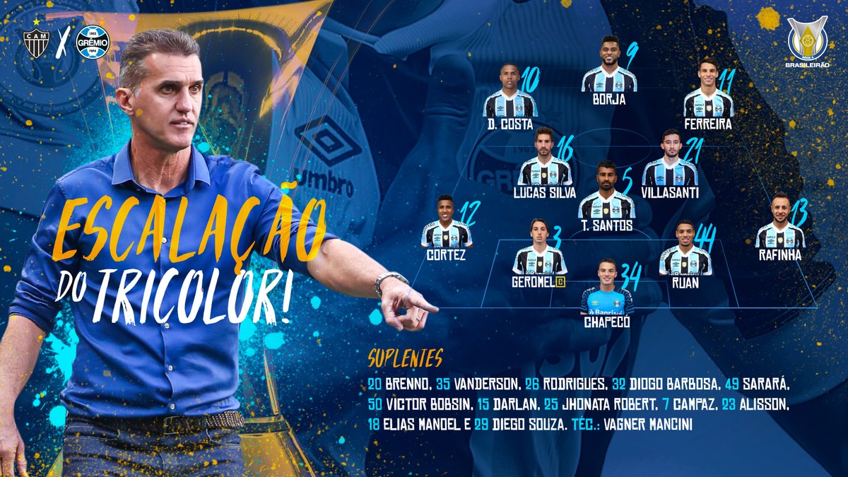 Grêmio FBPA - 📋ESCALAÇÃO DO TRICOLOR! 🇪🇪 #GRExYPI