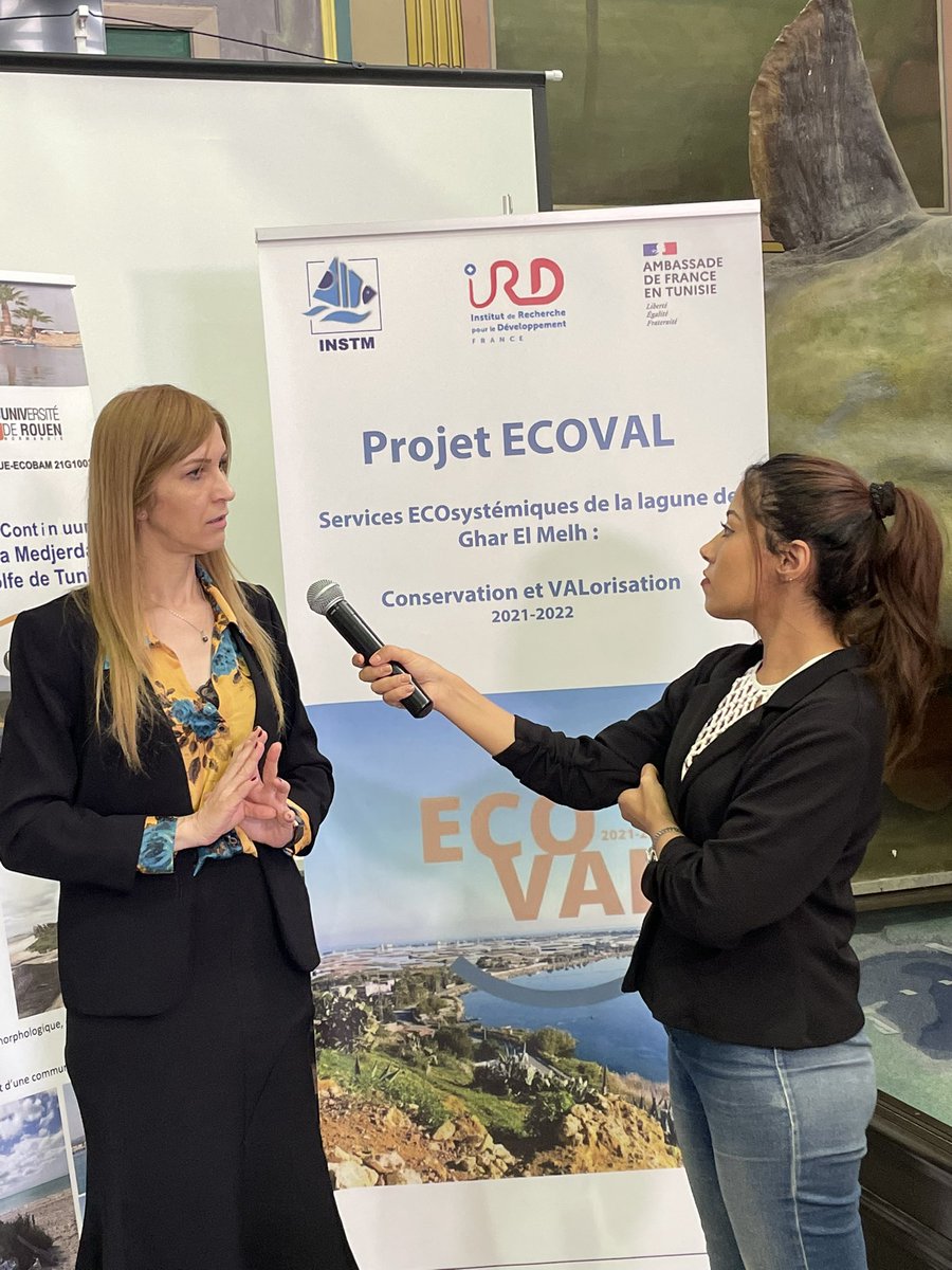 OulaAmrouni's tweet photo. Today, The INSTM hosted the kickoff meeting of 2 Peojects #ECOBAM and #ECOVAL envolved in Vulnerable Coastal Mediterranean Wetland: Sharing Science with local community to strenghten coastal resilience under Climate Crisis @INSTM_TN @ird_fr @IFTunisie @CampusFrance https://t.co/LOTUvGONBt