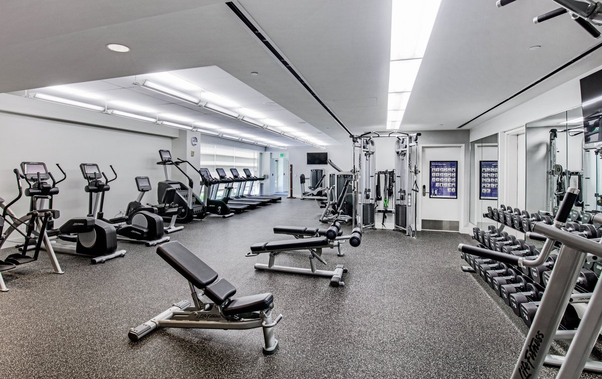 Exercise is a well-known stress reliever &amp; where better to start a fitness membership than right here @ the H? With today being #nationalstressawarenessday, it is the perfect time to start by calling us @ 989-839-0500 for any inquiries!
#TheHHotelMidland #findyourelement #fitness