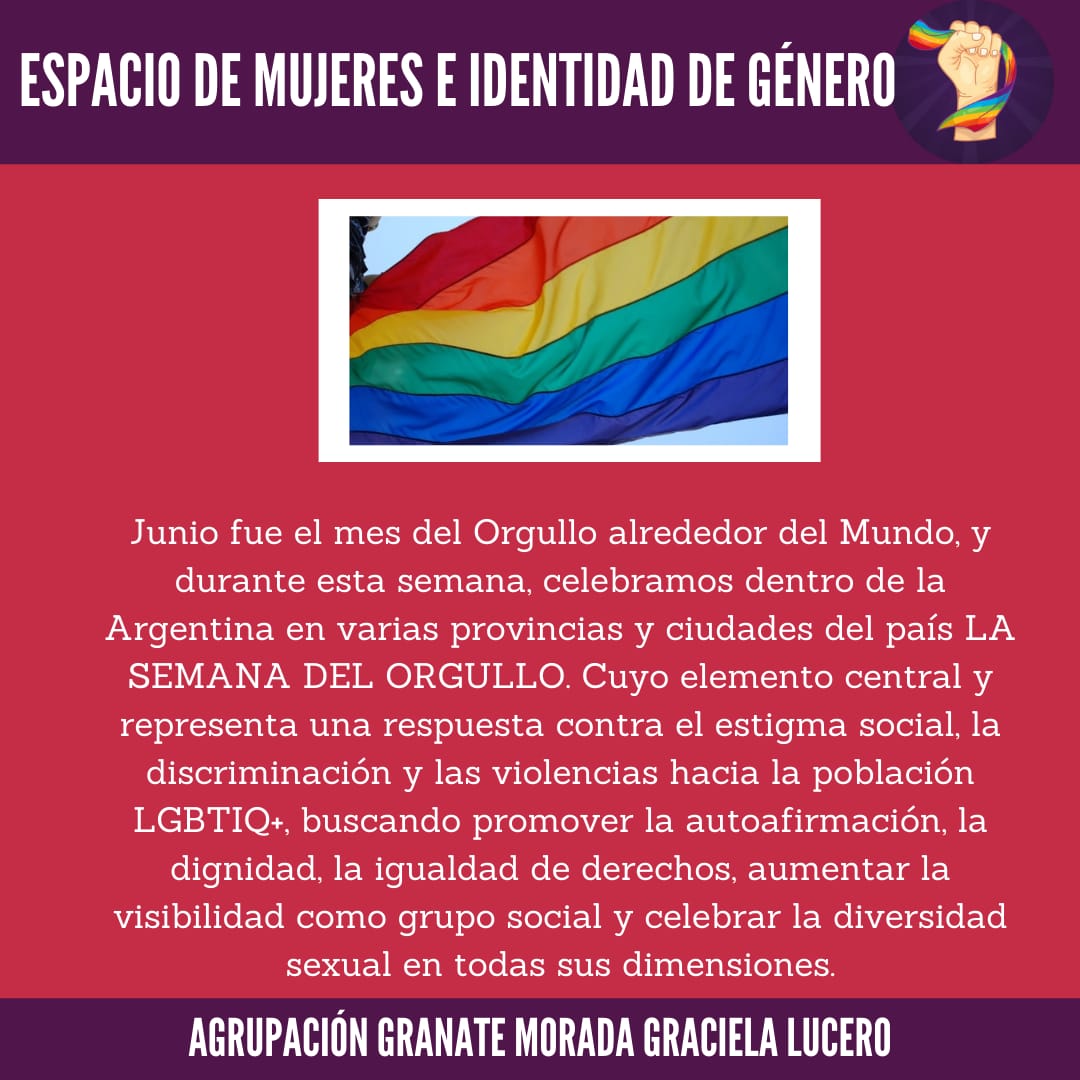 granatemorada's tweet photo. Semana del orgullo 🌈 orgullo, inclusión , igualdad y respeto siempre 💪❤️💜 https://t.co/aVqgtsjOFo