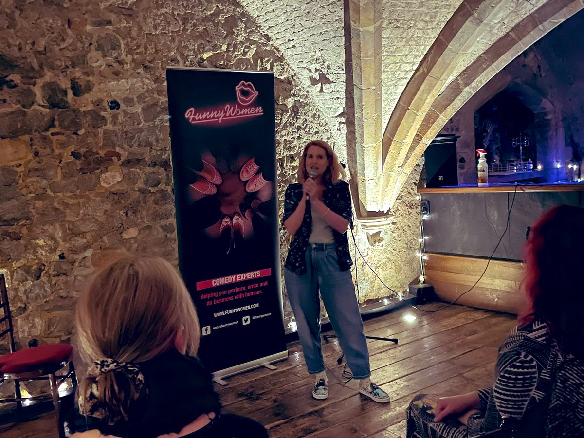 FunnyWomenLynne's tweet photo. Fun in the Vaults tonight! Thanks to @MWartsandevents @Nic_Lamont & @DollySlatemen for hosting, headlining & facilitating a great @funnywomen #ComedyWorkout at @GeorgeVaults and to everybody who came to support us. https://t.co/4ebbrrYTli