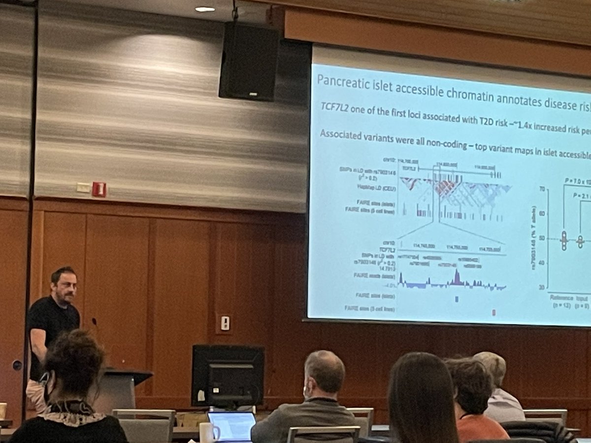 annagloyn's tweet photo. Huge congratulations to rising star ⭐️ @kjgaulton this years #JohnHutton lecturer at #WRISG2021 @WRISGMeeting - a tour de force on islet epigenomics. He says it’s his first award - I bet it won’t be his last 🙌🥳👏 https://t.co/pADsigSZRT