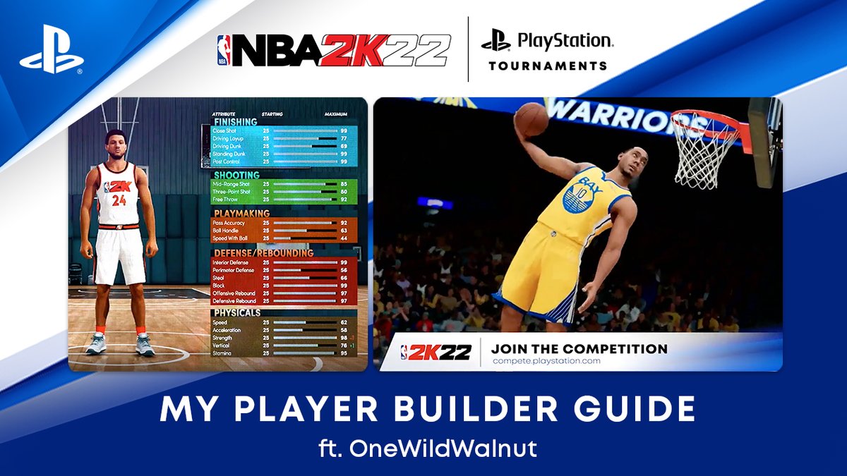 PlayStation's tweet photo. 👤Create a player
🏀Hone your skills
🌟Become an All-Star

Conquer the court in NBA 2K22: https://t.co/q2Jhp0rSm0 https://t.co/D2IiByXKwN