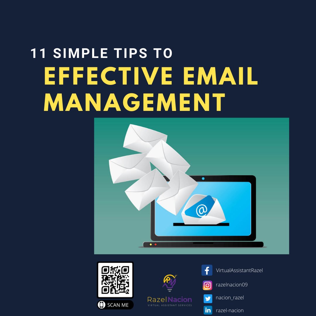 nacion_razel's tweet photo. Electronic mail is meant to facilitate communication, I suspect that it every so often will become a counter-effective tool due to the fact we spend a lot of time dealing with your e-mails!
#scaleyourbusinessbyoutsourcing #emailmanagement #adminsupport #iamrazesolution https://t.co/v6M3DR998Y