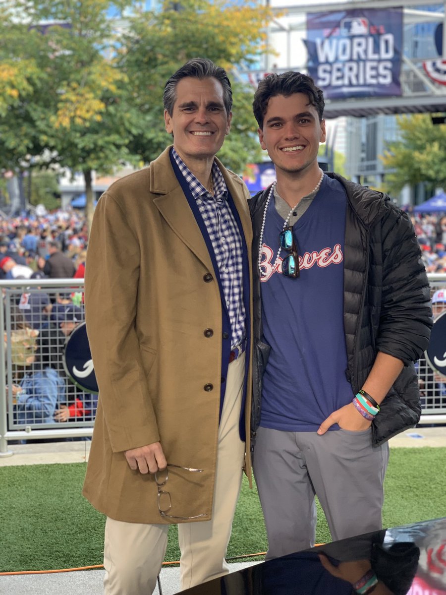ChrisCaray's tweet photo. Last year, you didn’t know if baseball would come back or if you’d be able to be in the booth again. Now, you’re a part of your first World Championship team. I’ll never forget this this day for as long as I live. Thank you for letting us live this with you. I love you❤️ https://t.co/PfvCzRzyJZ