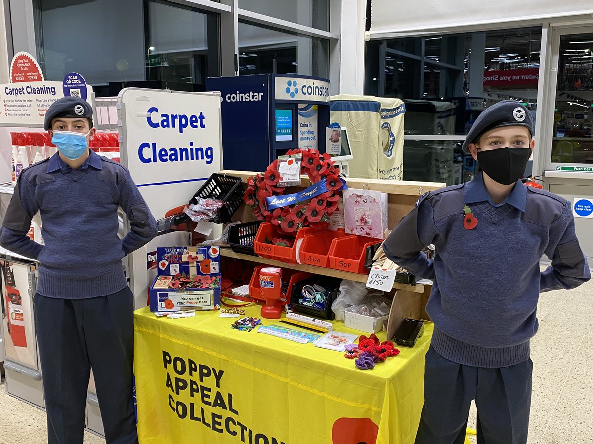 Another two nights done for the 2021 poppy appeal our young cadets helping such a deserving cause <a href="/ComdtAC/">Commandant RAF Air Cadets</a> <a href="/RCWalesandWest1/">RC Wales and West</a> @OCWMercianWing <a href="/PoppyLegion/">Royal British Legion</a> <a href="/WMRFCA/">West Midland Reserve Forces & Cadets Association</a> <a href="/halesowennews/">Halesowen News</a>