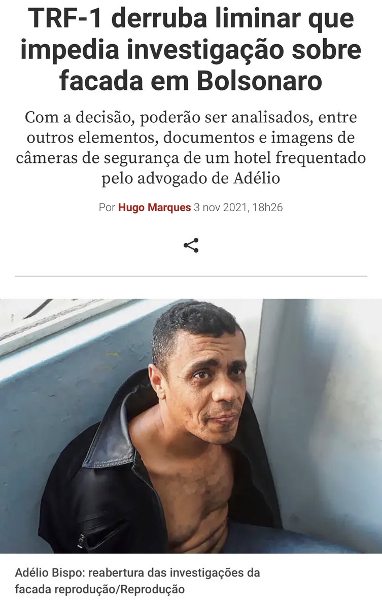 Biakicis's tweet photo. TRF-1 derruba liminar que impedia investigação sobre facada em @jairbolsonaro . Agora se poderá  investigar quem pagou  os advogados de Adelio Bispo e assim se chegar aos possíveis mandantes do crime. https://t.co/alyvmyW4nk