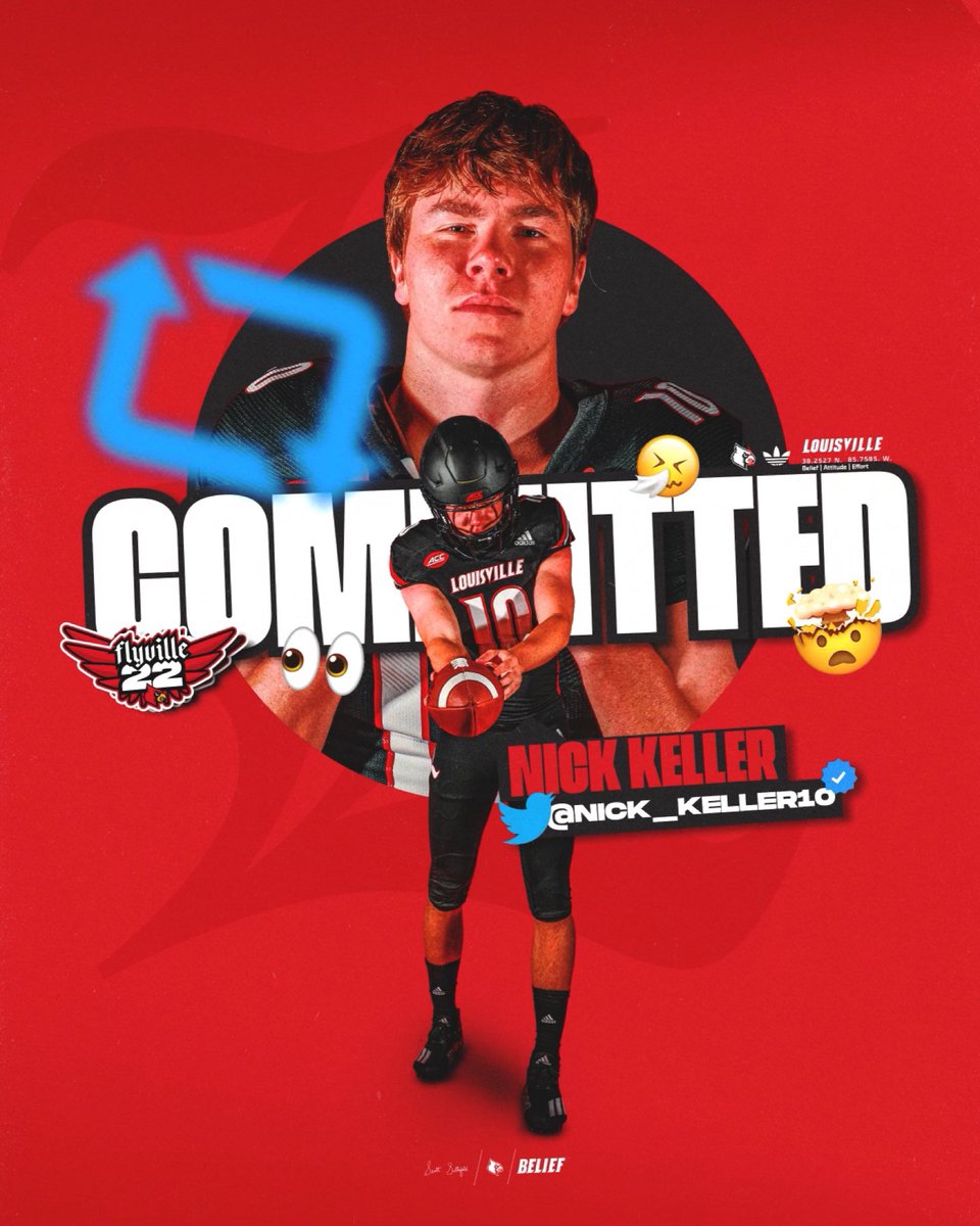 Nick Keller (@nick_keller10) on Twitter photo โซ๏ธ๐ดCommitted๐ดโซ๏ธ Blessed to announce my commitment to The University of Louisville <a href="/coachstuholt/">Stu Holt</a> <a href="/CoachMaslowski/">Karl Maslowski</a> @UofLFootball <a href="/ConnerCougars/">Jennifer Biddle</a> <a href="/KohlsKicking/">Kohl's Kicking Camps</a> #LsUp #L1C4 #FlyVille22 โซ๏ธ๐ดCommitted๐ดโซ๏ธ Blessed to announce my commitment to The University of Louisville <a href="/coachstuholt/">Stu Holt</a> <a href="/CoachMaslowski/">Karl Maslowski</a> @UofLFootball <a href="/ConnerCougars/">Jennifer Biddle</a> <a href="/KohlsKicking/">Kohl's Kicking Camps</a> #LsUp #L1C4 #FlyVille22