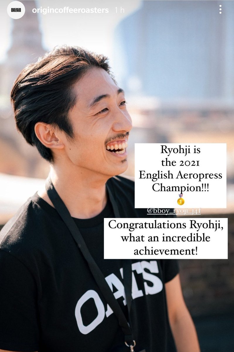 amuyo_tomoko's tweet photo. Congratulations to the 2021 UK Aeropress Champion - Ryohji 🏆
📷 @origincoffee
#UKAC #OriginCoffee #Sheffield #SheffieldCoffeeFestival https://t.co/CJhFbINOAG