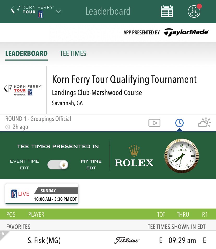 GS Men's Golf tweet media