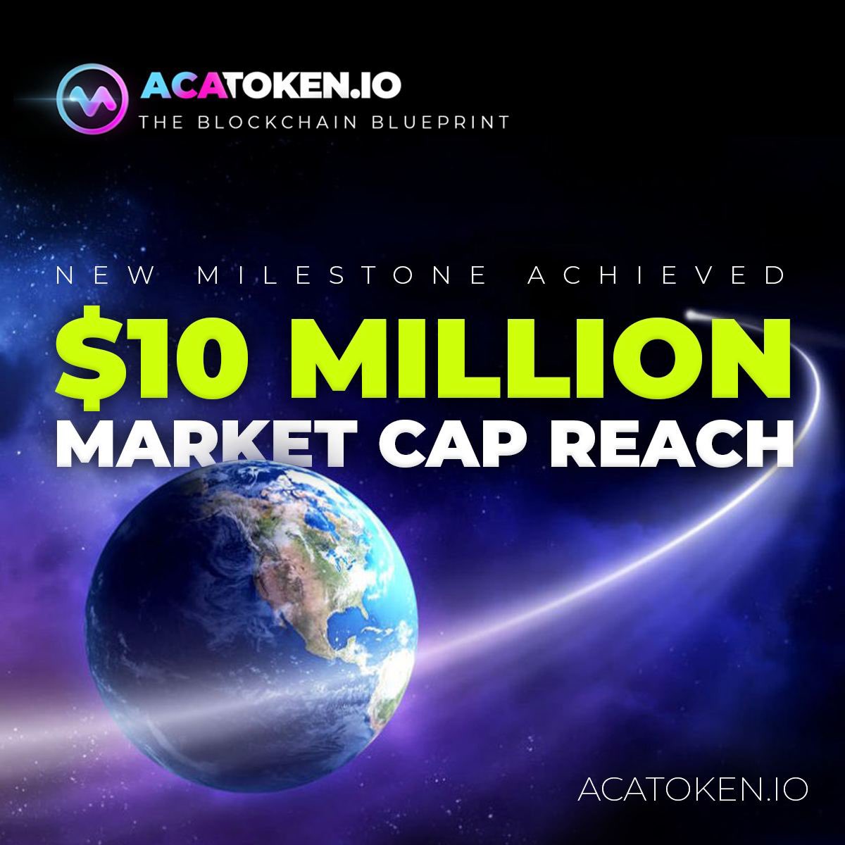 $ACA HIT $10 MILLION 📈🚀

<a href="/ACATOKEN_IO/">ACATOKEN</a> 

acatoken.io

#bsc #BSCGem  #BinanceSmartChain $BNB