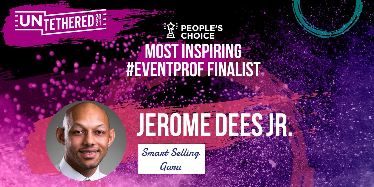 A shout-out goes to Jerome Dees Jr. from hubs.li/H0-BsS40 for being chosen as one of the #UNTETHERED2021 Most Inspiring #eventprof award finalists. Register to cast your vote today: hubs.li/H0-BqJw0