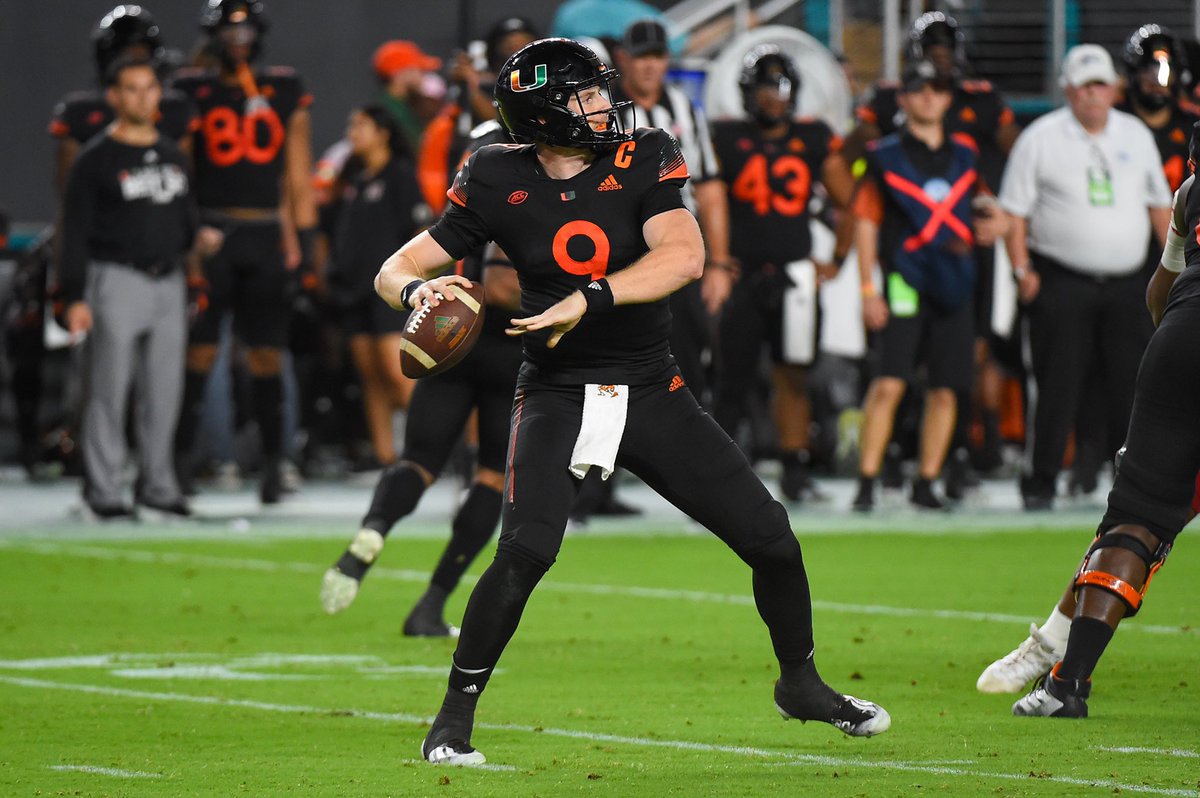 MiamiHurricanes's tweet photo. TVD on 🔥🔥
He went off for 753 total passing yards and 7 touchdowns in back-to-back top-20 wins 👌 https://t.co/NAvukE7es8