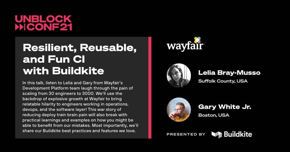 🎬📹Coming this November –– A CI war story💥 Were our heroes victorious over their deploy train brain pain? Were Lelia & Gary's team successful in scaling @wayfairtech's platform team from 30 to 3000 engineers? Spoiler alert: You bet they were, and they sure did! 🎉🏆