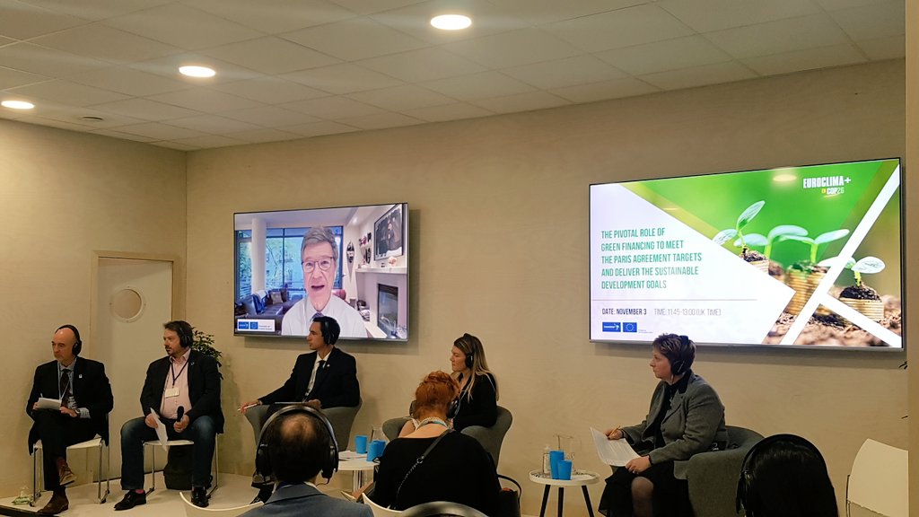 duda_zoghbi's tweet photo. Some highlights of the finance day at #COP26 @ClimateEnvoy @JohnKerry at the #SDG7 pavilion and @JeffDSachs at the @EUROCLIMA_UE_AL pavilion. #ColumbiaCOP @SEforALLorg @ColumbiaUEnergy @Columbia @columbiaclimate #FinanceAdaptation #FinanceEnergyAcess #ClimateJusticeNow https://t.co/mlTSM2piGJ