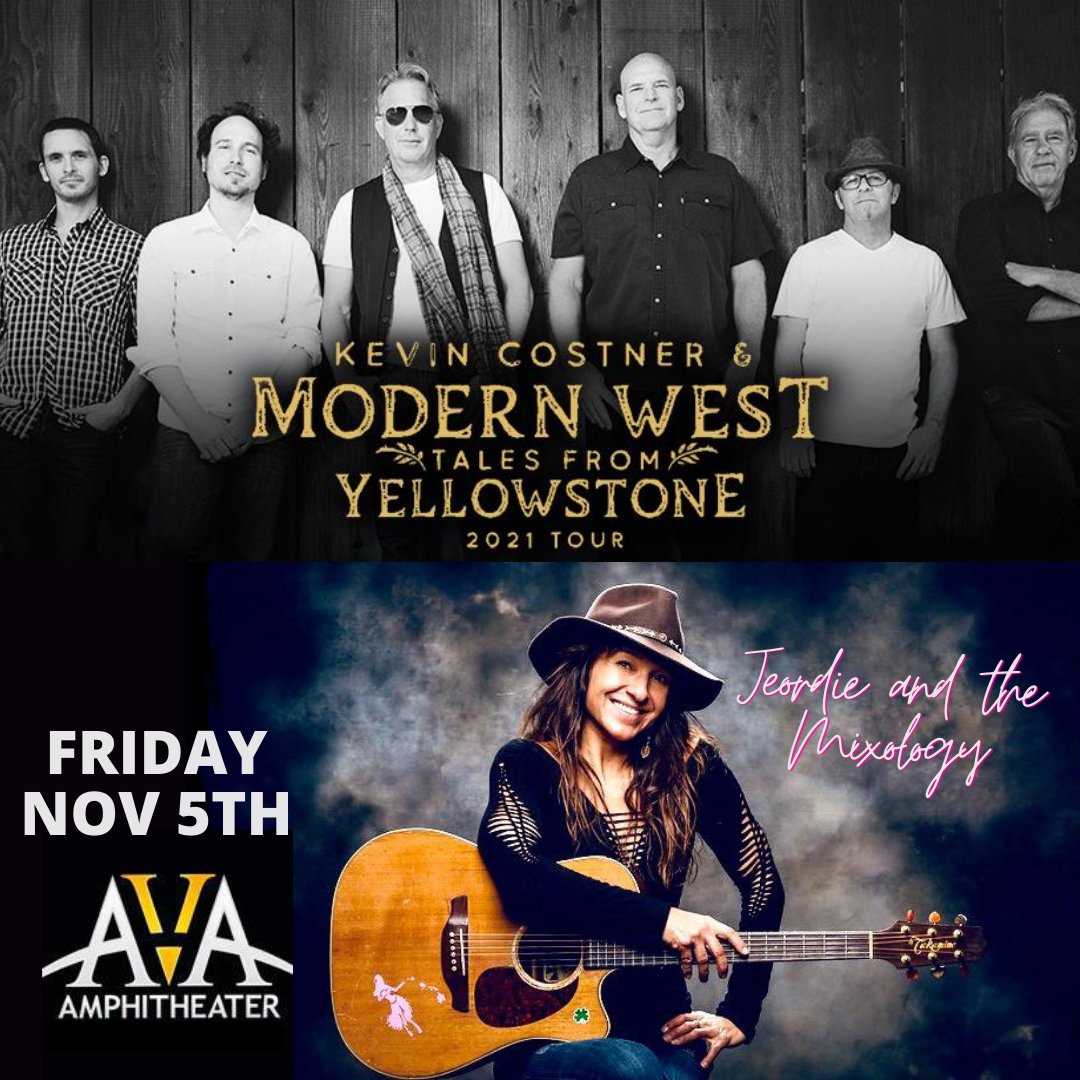 BillyShawJr's tweet photo. Not only am I excited for the premiere of @Yellowstone this weekend but I get to sit in with @JeordieMusic & the Mixology opening for Kevin Costner himself & his band @ModernWest!! AVA Amphitheater @CDSResort #FanBoy #Tucson #CountryMusic #Arizona #AVAAmphitheater #Yellowstone https://t.co/H4VQ25AJgE