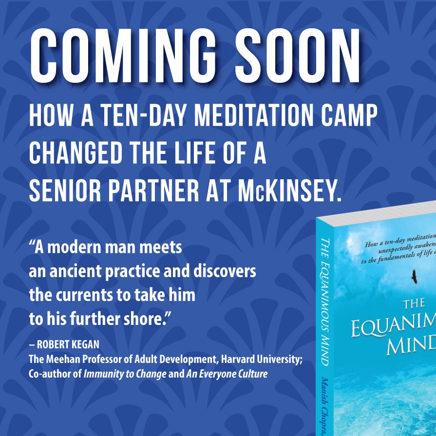 ZPublications's tweet photo. #TheEquanimousMind by #ManishChopraPhD contains a wealth of knowledge to light up your path to finding inner peace and equanimity.
#vipassana #meditation #selfreflection #mind #books #authors https://t.co/hiu8rHhiOK