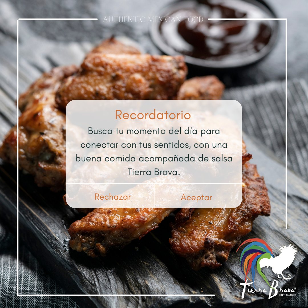 stierrabrava's tweet photo. No esperes más y disfruta de tus platillos favoritos con salsas Tierra Brava 🌶️🔥

#wings #food #hotsauce #pepper #us #mexico #salsatierrabrava https://t.co/rkMCNpCIb9