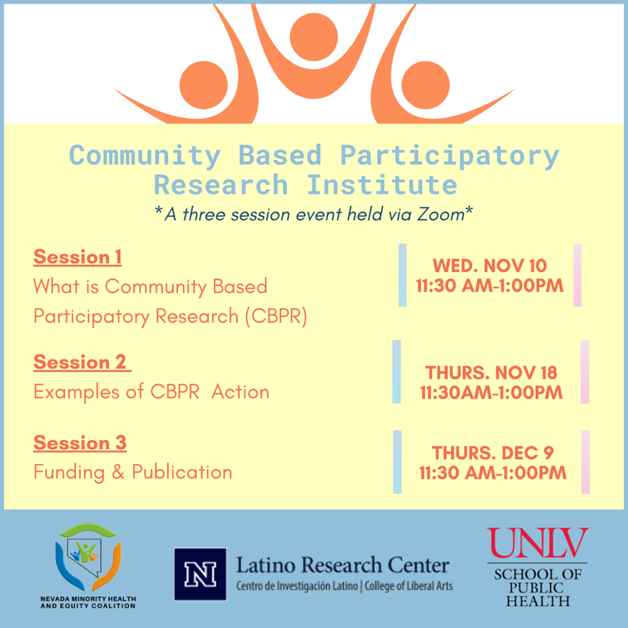 NVMHEC's tweet photo. Please join us for our CBPR training on November 10th! 
You can register here! 
https://t.co/AozBCfGCiS

This will be one of three sessions! We'll see you there! https://t.co/Gpe4aHXlbm