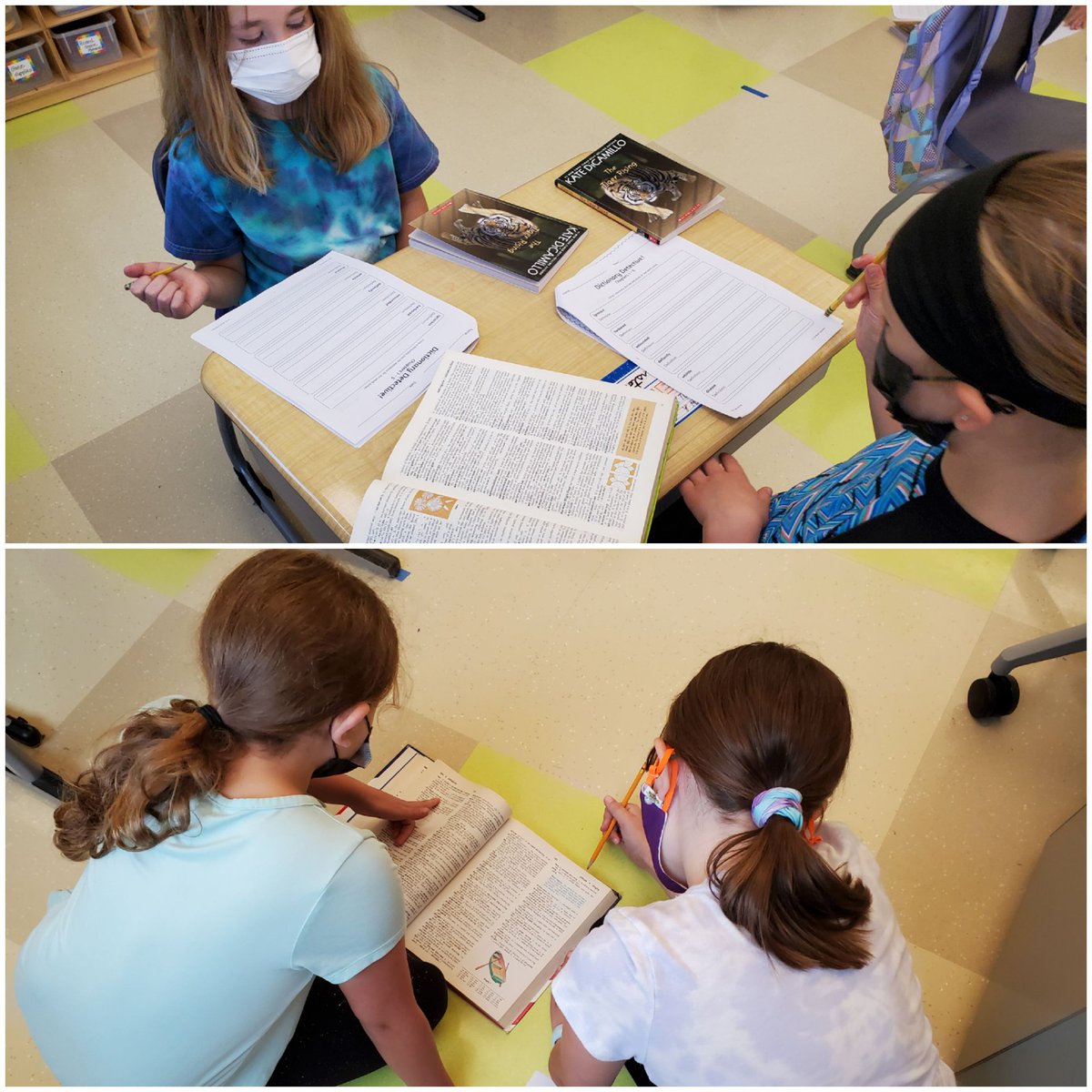 MsDarleneA's tweet photo. "Dictionary Detectives" working hard to find definitions. #novelstudyvocab https://t.co/t4iImfoFXb